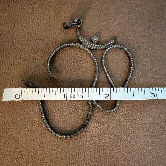 Natural Pave Diamond Large OHM Charm with Removable Diamond Bail - Picture 6 of 7